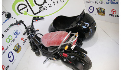 Arabalı elektrik motosiklet “Barbie-3” (üçyerli)